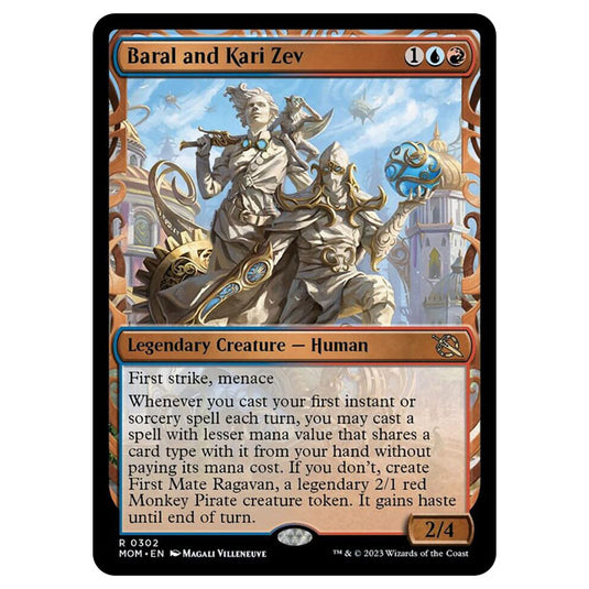 Magic The Gathering - March of the Machine - Baral and Kari Zev (Showcase Card)  - 0302