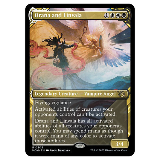 Magic The Gathering - March of the Machine - Drana and Linvala (Showcase Card)  - 0305