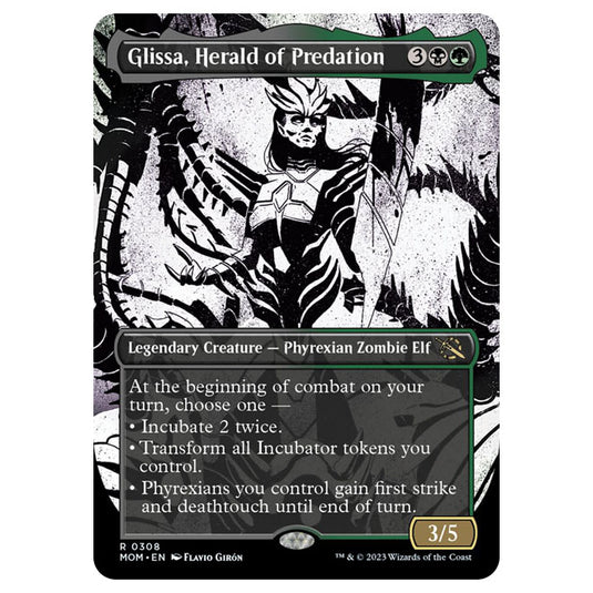 Magic The Gathering - March of the Machine - Glissa, Herald of Predation (Showcase Card)  - 0308