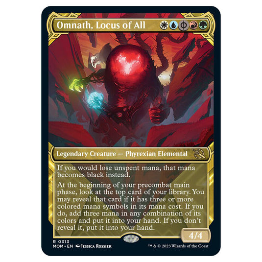 Magic The Gathering - March of the Machine - Omnath, Locus of All (Showcase Card)  - 0313