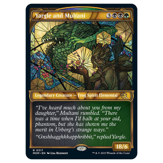 Magic The Gathering - March of the Machine - Yargle and Multani (Showcase Card)  - 0317