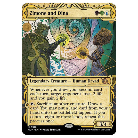 Magic The Gathering - March of the Machine - Zimone and Dina (Showcase Magic The Gathering - March of the Machine - Zimone and Dina (Showcase