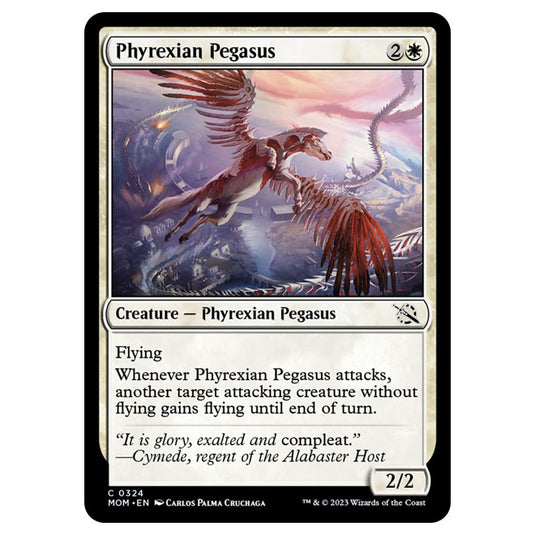 Magic The Gathering - March of the Machine - Phyrexian Pegasus (Jumpstart Card)  - 0324