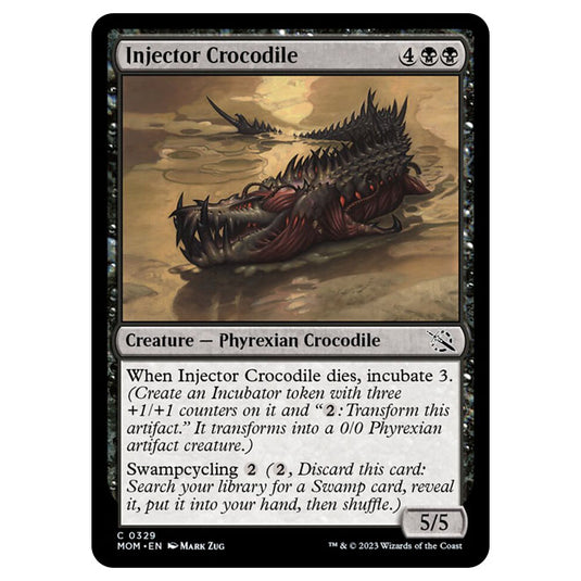 Magic The Gathering - March of the Machine - Injector Crocodile (Jumpstart Card)  - 0329