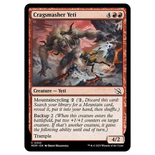 Magic The Gathering - March of the Machine - Cragsmasher Yeti (Jumpstart Card)  - 0333