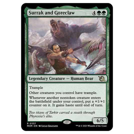 Magic The Gathering - March of the Machine - Surrak and Goreclaw (Jumpstart Card)  - 0337