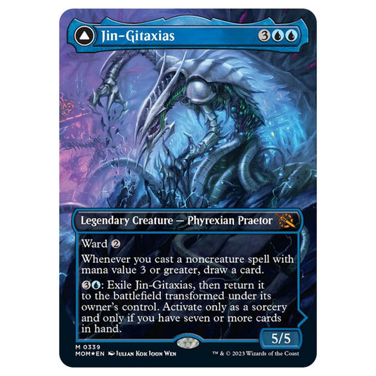 Magic The Gathering - March of the Machine - Jin-Gitaxias / The Great Synthesis (Extended Art Card)  - 0339