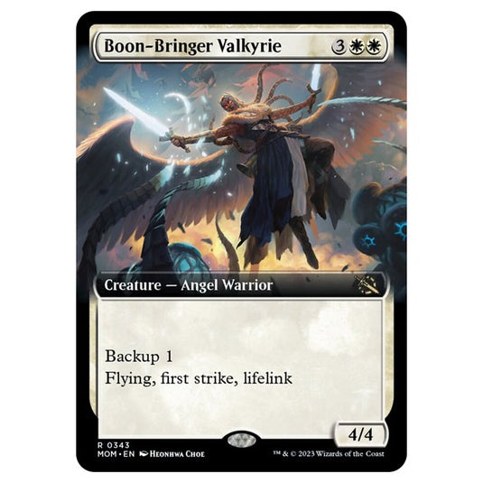 Magic The Gathering - March of the Machine - Boon-Bringer Valkyrie (Extended Art Card)  - 0343