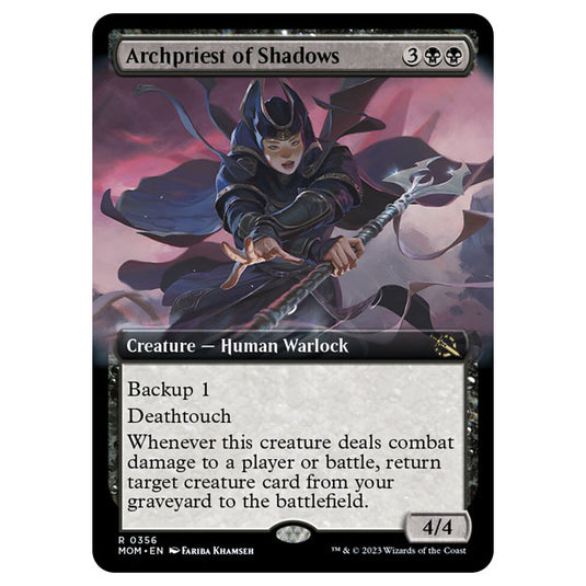 Magic The Gathering - March of the Machine - Archpriest of Shadows (Extended Art Card)  - 0356
