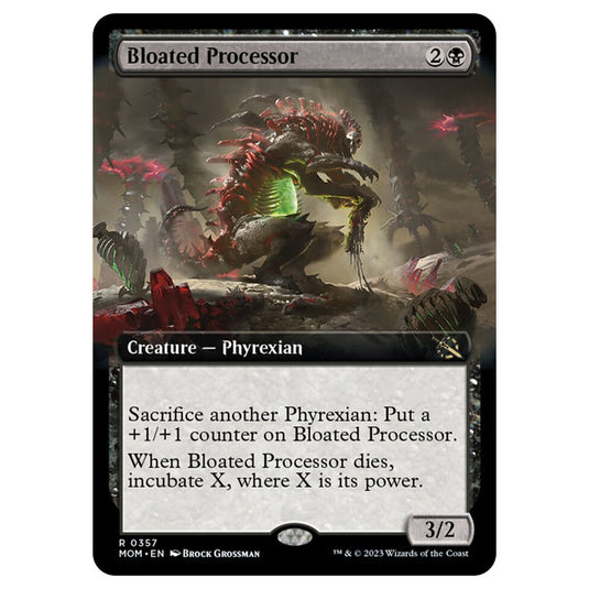 Magic The Gathering - March of the Machine - Bloated Processor (Extended Art Card)  - 0357