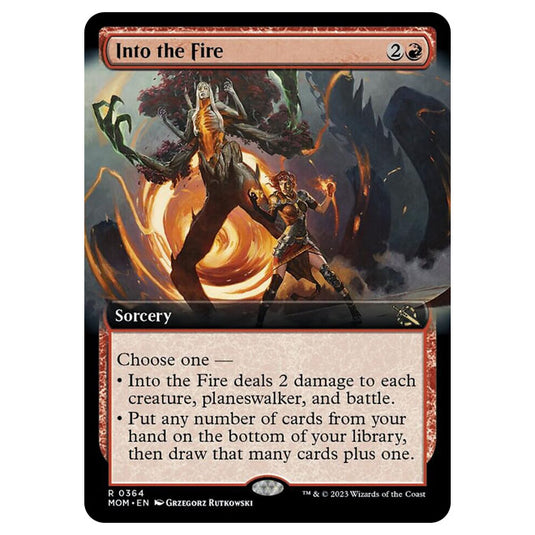 Magic The Gathering - March of the Machine - Into the Fire (Extended Art Card)  - 0364