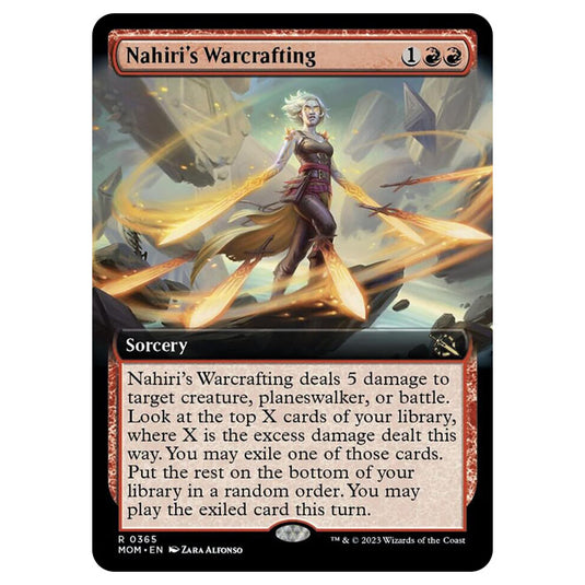 Magic The Gathering - March of the Machine - Nahiri's Warcrafting (Extended Art Card)  - 0365