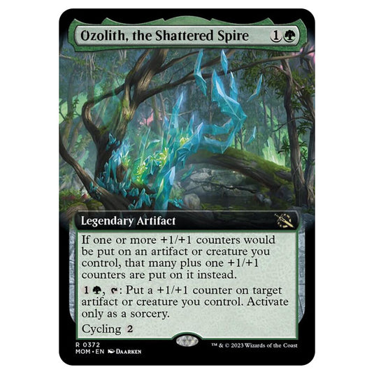 Magic The Gathering - March of the Machine - Ozolith, the Shattered Spire (Extended Art Card)  - 0372