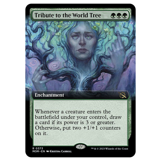 Magic The Gathering - March of the Machine - Tribute to the World Tree (Extended Art Card)  - 0373