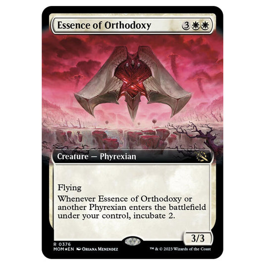 Magic The Gathering - March of the Machine - Essence of Orthodoxy (Extended Art Card)  - 0376