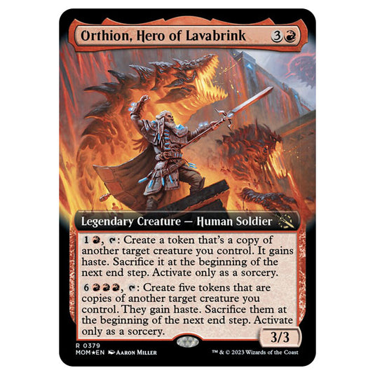 Magic The Gathering - March of the Machine - Orthion, Hero of Lavabrink (Promo)  - 0379