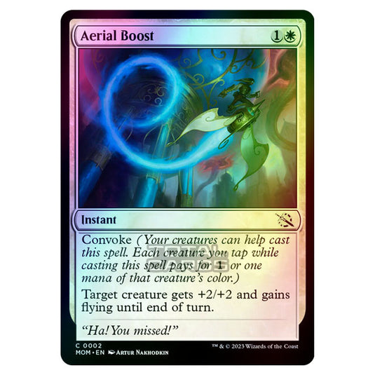 Magic The Gathering - March of the Machine - Aerial Boost - 0002 (Foil)