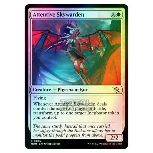 Magic The Gathering - March of the Machine - Attentive Skywarden - 0007 (Foil)