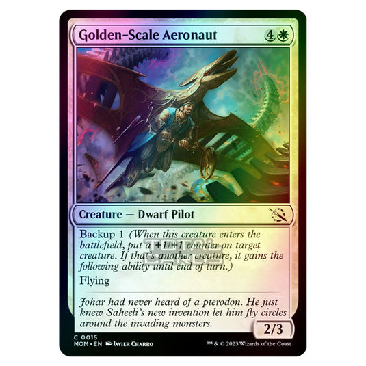 Magic The Gathering - March of the Machine - Golden-Scale Aeronaut - 0015 (Foil)