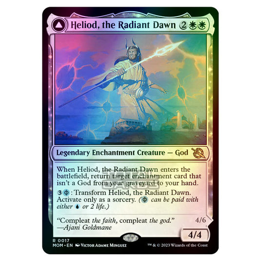 Magic The Gathering - March of the Machine - Heliod, the Radiant Dawn / Heliod, the Warped Eclipse - 0017 (Foil)