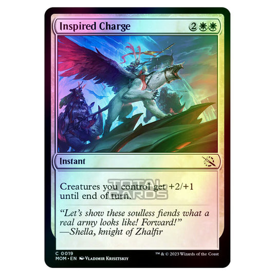 Magic The Gathering - March of the Machine - Inspired Charge - 0019 (Foil)