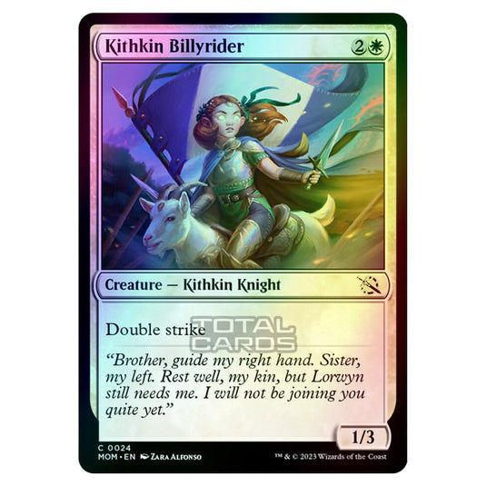 Magic The Gathering - March of the Machine - Kithkin Billyrider - 0024 (Foil)
