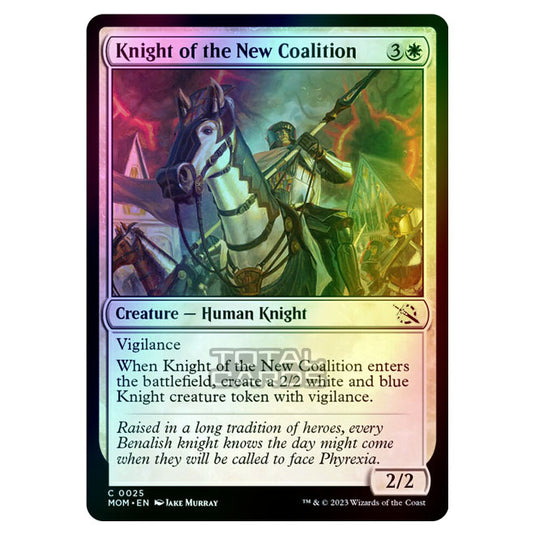 Magic The Gathering - March of the Machine - Knight of the New Coalition - 0025 (Foil)