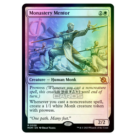 Magic The Gathering - March of the Machine - Monastery Mentor - 0028 (Foil)