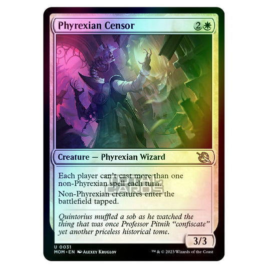 Magic The Gathering - March of the Machine - Phyrexian Censor - 0031 (Foil)