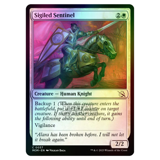 Magic The Gathering - March of the Machine - Sigiled Sentinel - 0037 (Foil)