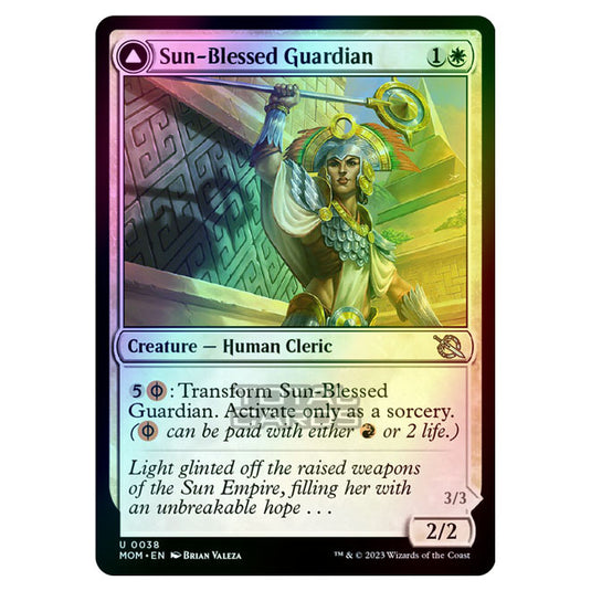 Magic The Gathering - March of the Machine - Sun-Blessed Guardian / Furnace-Blessed Conqueror - 0038 (Foil)