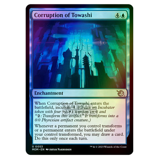 Magic The Gathering - March of the Machine - Corruption of Towashi - 0053 (Foil)