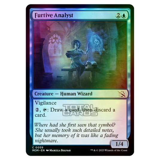 Magic The Gathering - March of the Machine - Furtive Analyst - 0059 (Foil)