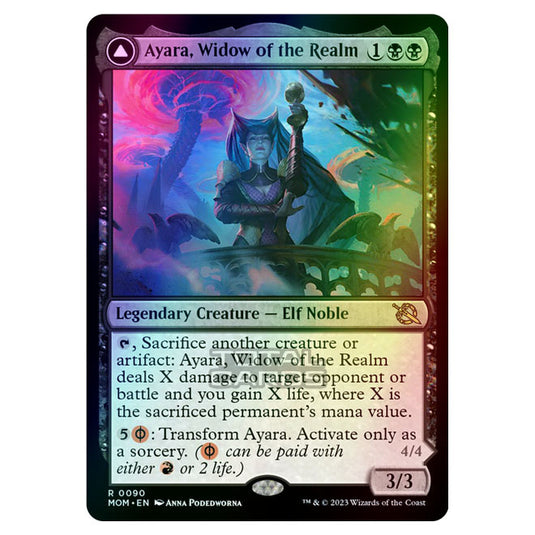 Magic The Gathering - March of the Machine - Ayara, Widow of the Realm / Ayara, Furnace Queen - 0090 (Foil)