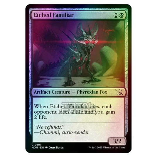 Magic The Gathering - March of the Machine - Etched Familiar - 0101 (Foil)