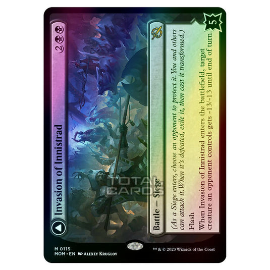 Magic The Gathering - March of the Machine - Invasion of Innistrad / Deluge of the Dead - 0115 (Foil)