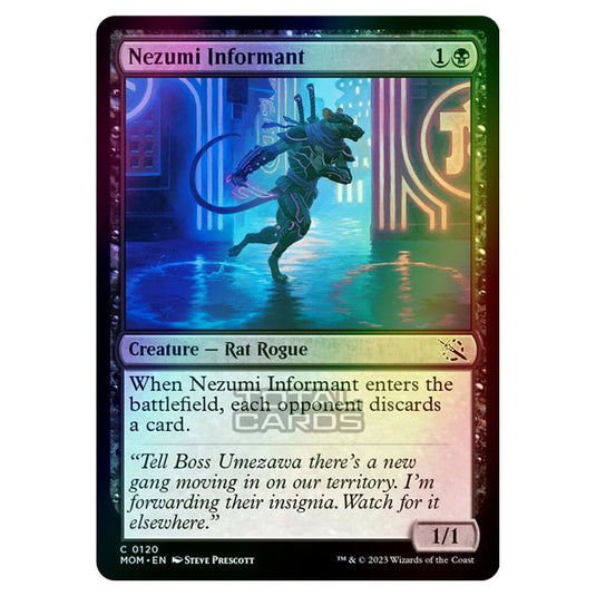 Magic The Gathering - March of the Machine - Nezumi Informant - 0120 (Foil)