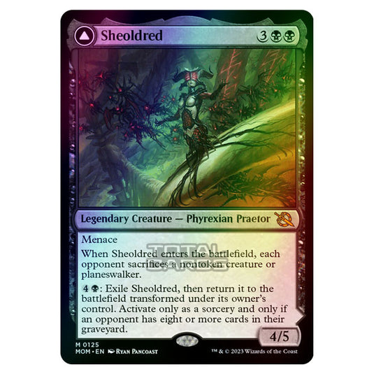 Magic The Gathering - March of the Machine - Sheoldred / The True Scriptures - 0125 (Foil)