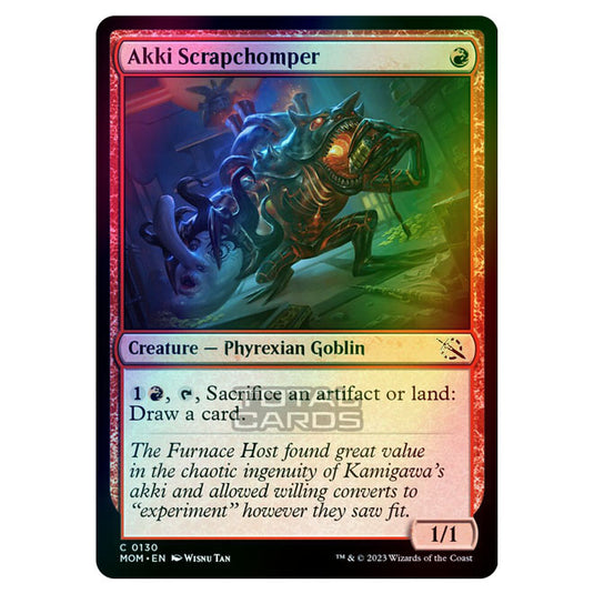 Magic The Gathering - March of the Machine - Akki Scrapchomper - 0130 (Foil)