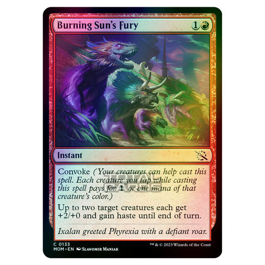 Magic The Gathering - March of the Machine - Burning Sun's Fury - 0133 (Foil)