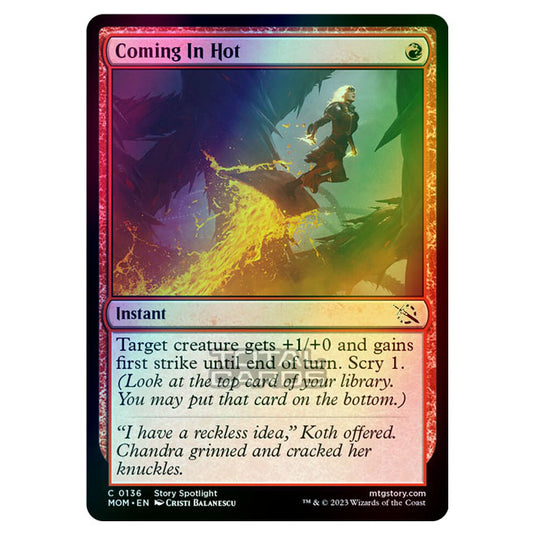 Magic The Gathering - March of the Machine - Coming In Hot - 0136 (Foil)