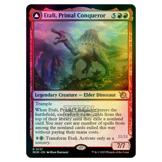 Magic The Gathering - March of the Machine - Etali, Primal Conqueror / Etali, Primal Sickness - 0137 (Foil)