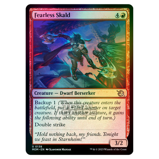 Magic The Gathering - March of the Machine - Fearless Skald - 0138 (Foil)