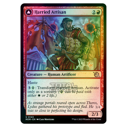 Magic The Gathering - March of the Machine - Harried Artisan / Phyrexian Skyflayer - 0143 (Foil)