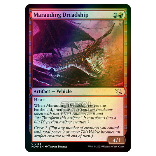Magic The Gathering - March of the Machine - Marauding Dreadship - 0153 (Foil)