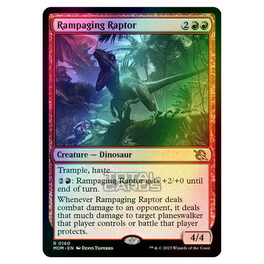 Magic The Gathering - March of the Machine - Rampaging Raptor - 0160 (Foil)