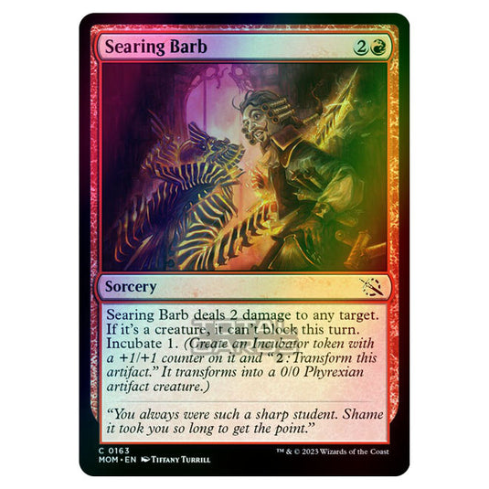 Magic The Gathering - March of the Machine - Searing Barb - 0163 (Foil)