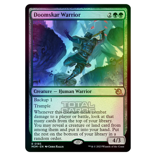 Magic The Gathering - March of the Machine - Doomskar Warrior - 0185 (Foil)