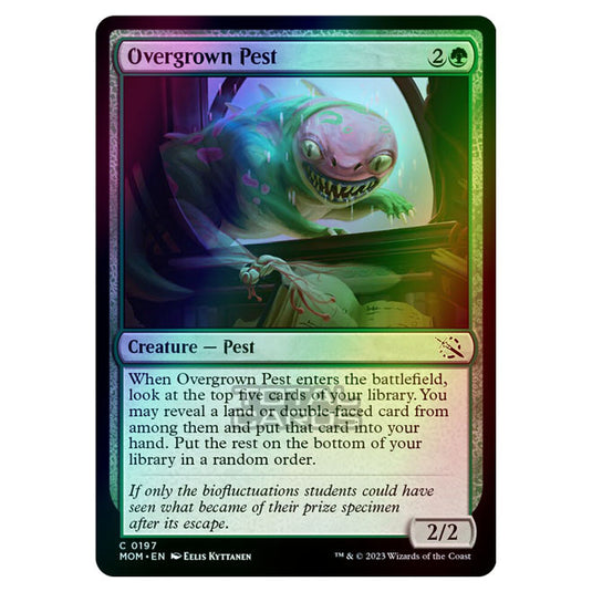 Magic The Gathering - March of the Machine - Overgrown Pest - 0197 (Foil)