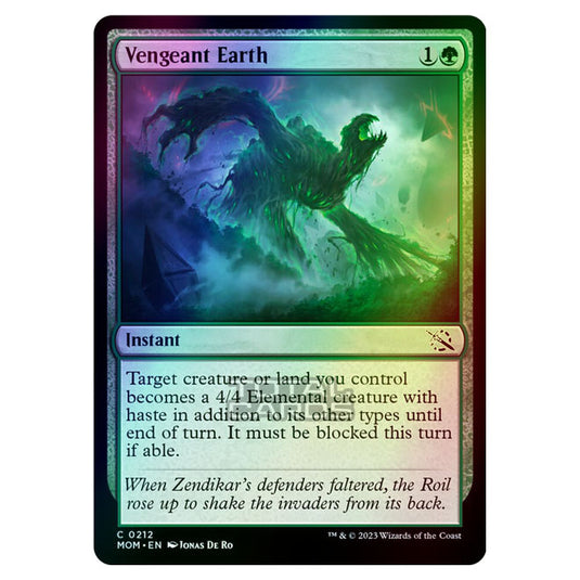 Magic The Gathering - March of the Machine - Vengeant Earth - 0212 (Foil)